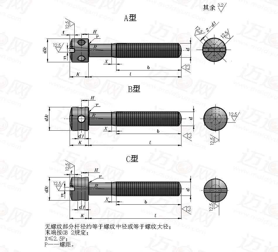 开槽带孔球面圆柱头螺钉