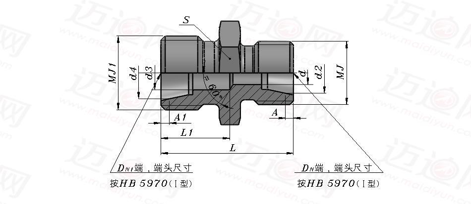 21mpa无扩口变径直通管接头