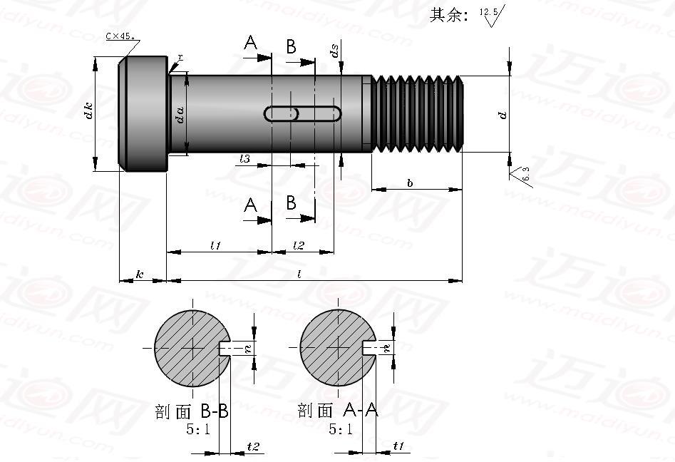 钢网架螺栓球节点用高强度螺栓