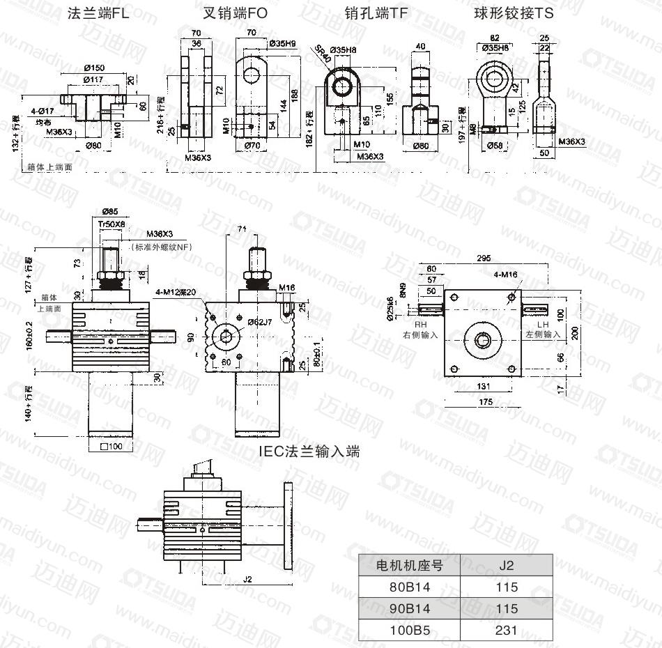 sja80丝杆螺旋升降机