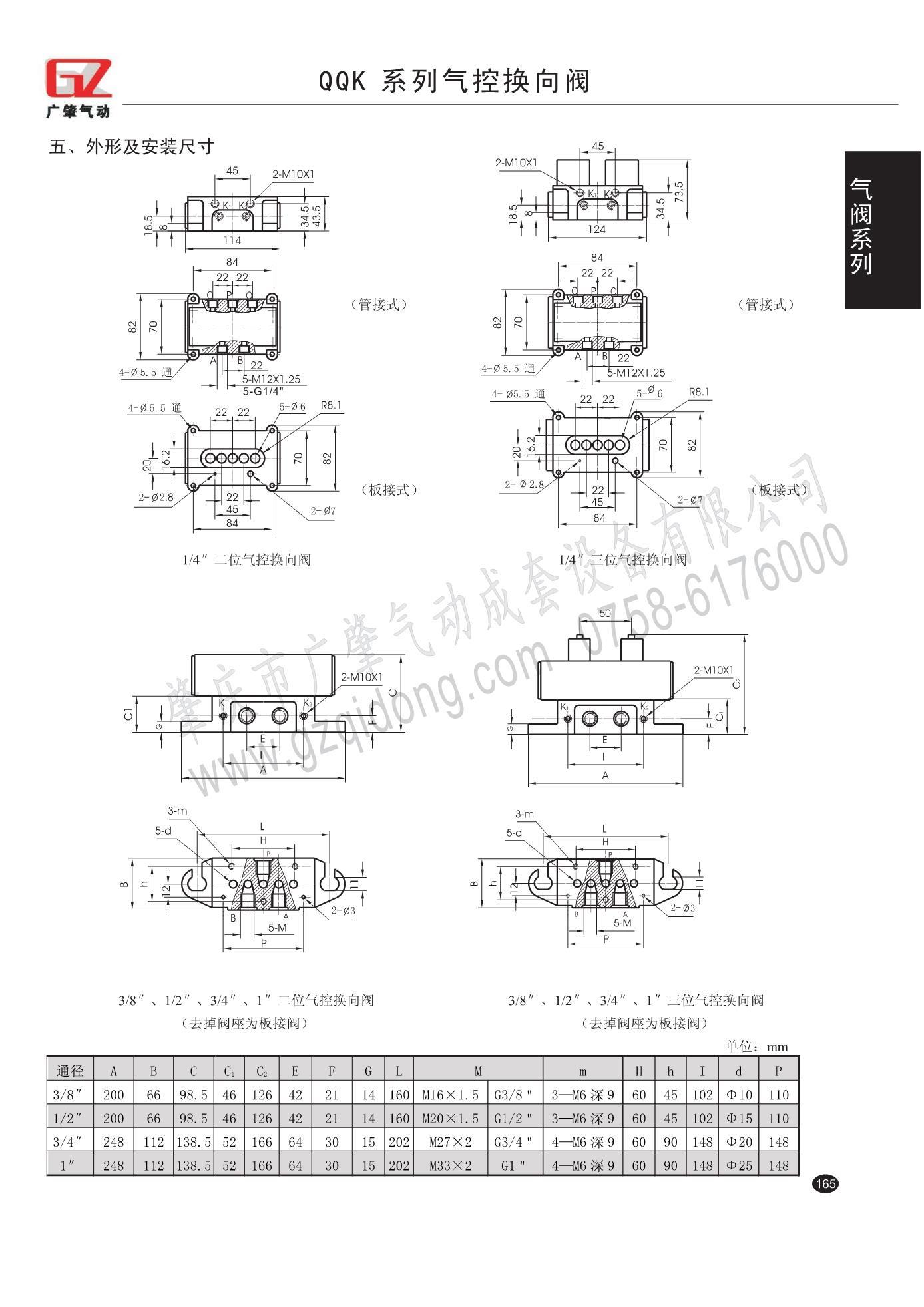 qqk系列气控换向阀