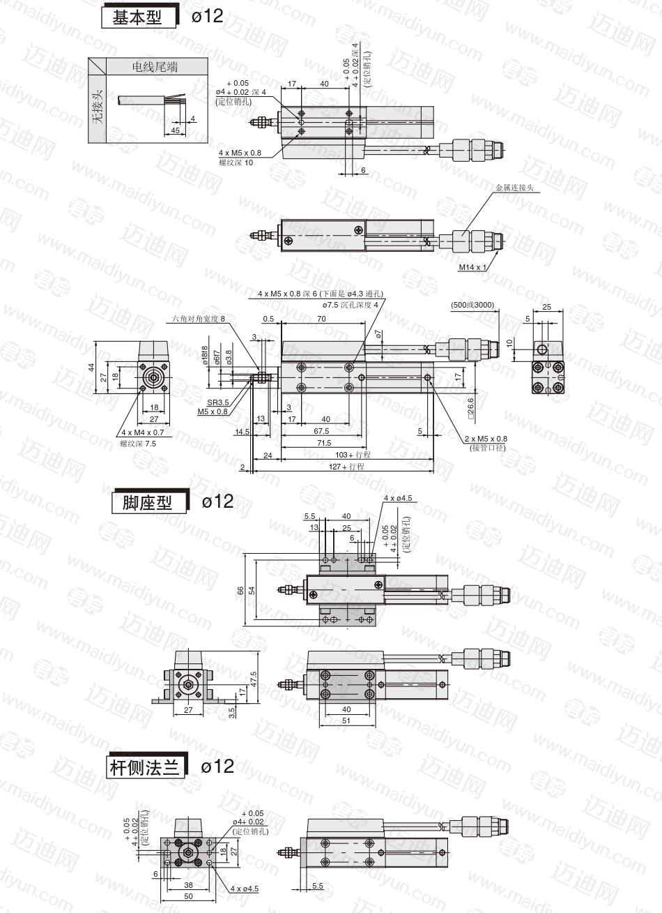 cep1(φ12) 行程可读气缸