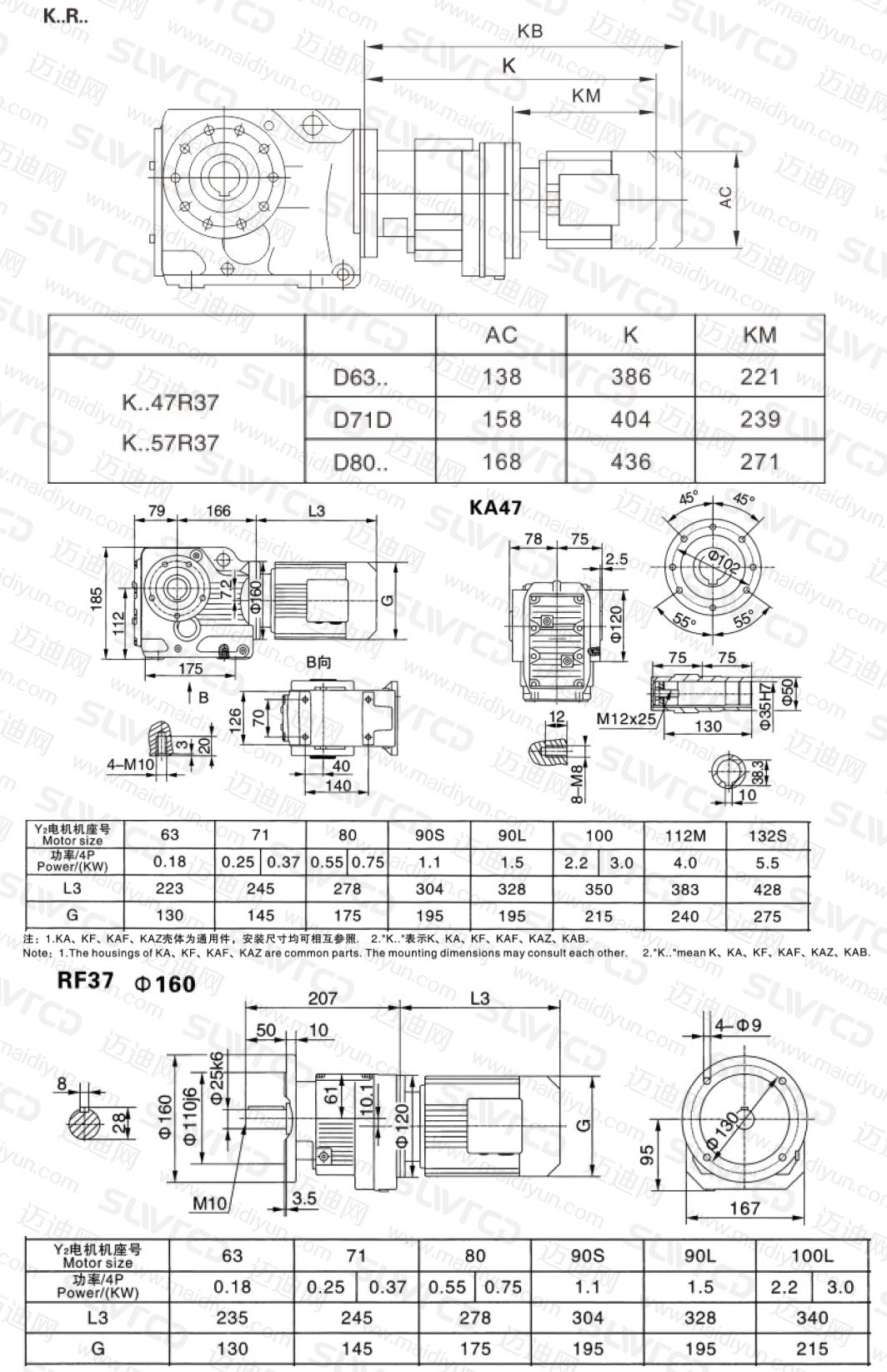 ka47r37组合型齿轮减速机