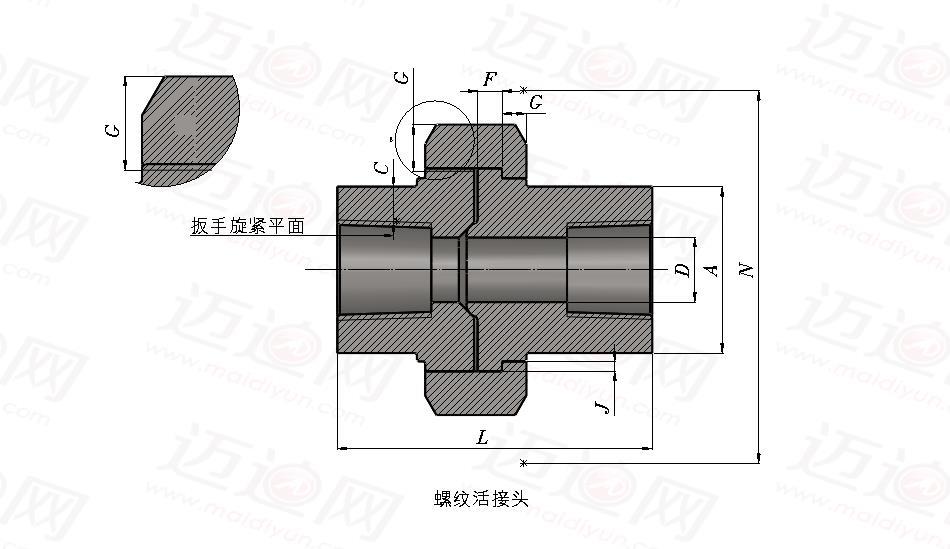 承插式接头示意图图片